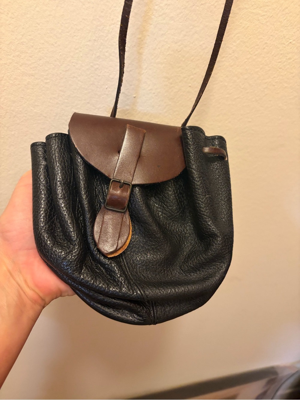 Maryam Nassir Zadeh Black and Brown Leather Mini